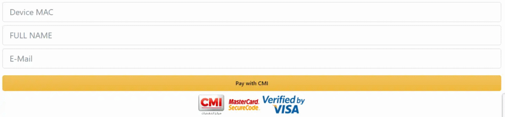 Paiement pour Set IPTV