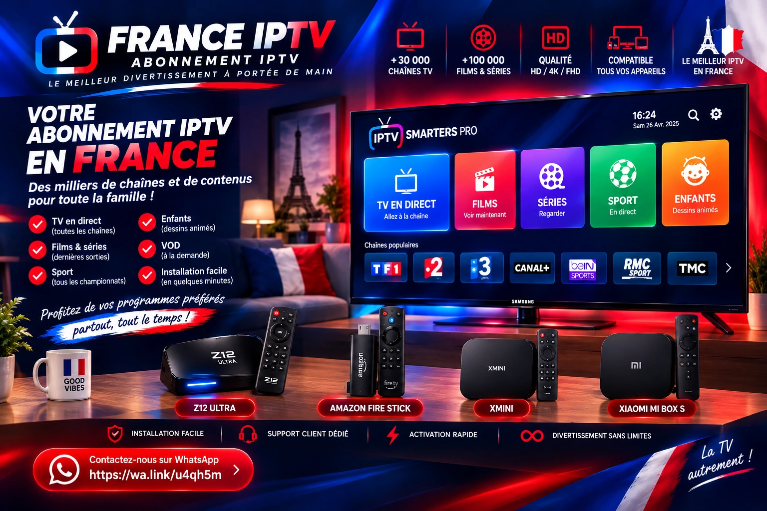 Abonnement IPTV France